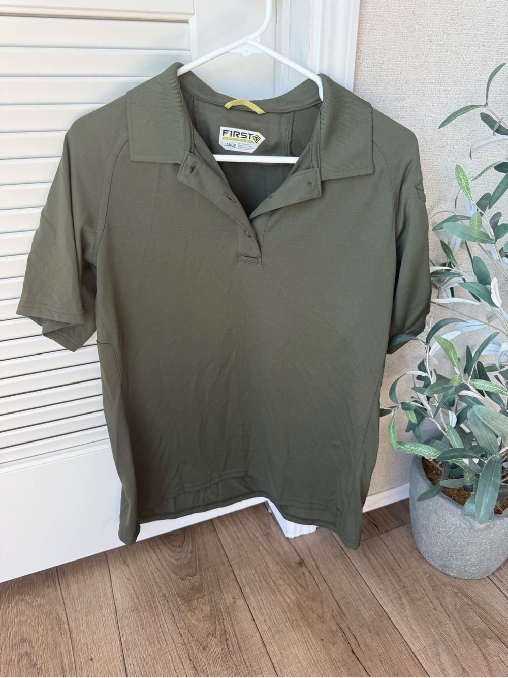 FIRST Tactical Men's Olive Green Polo Shirt